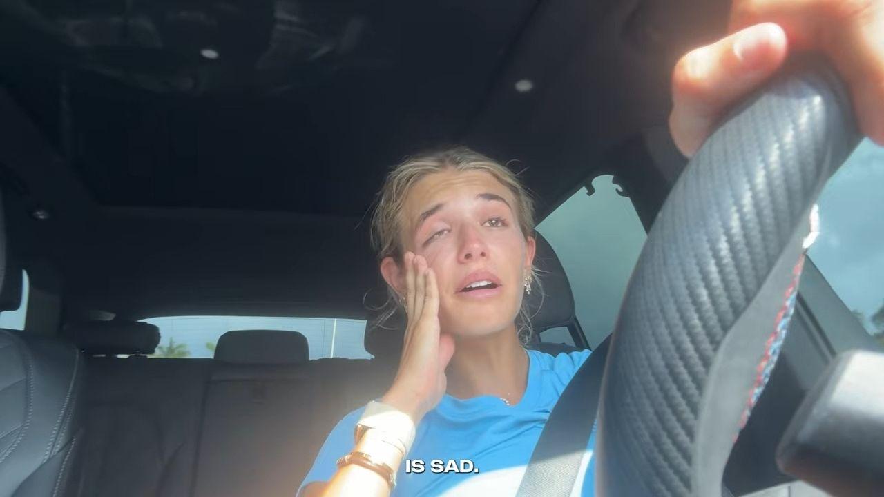 Photo of Kai Trump was in tears as she thought about saying goodbye to her loved ones ahead of leaving for college.