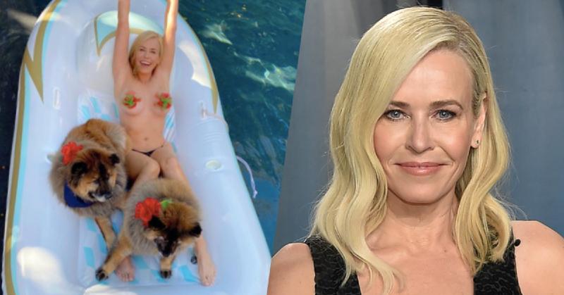 Chelsea Handler Goes Topless For Christmas Photos With Her 