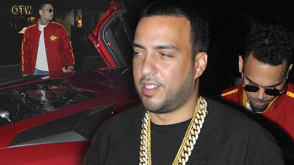 chris brown french montana partying