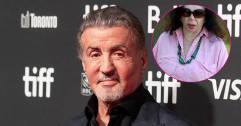 Image of Sylvester Stallone and (inset) Jackie Stallone.