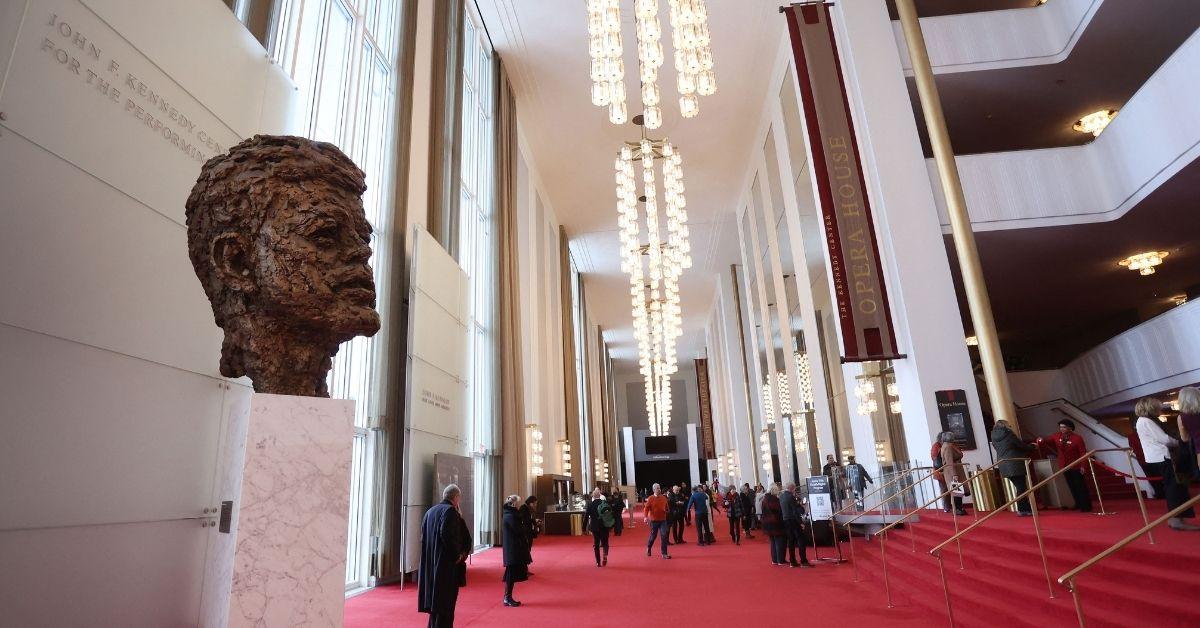 image of Donald Trump bragged about the improvements made at the John F. Kennedy Center.