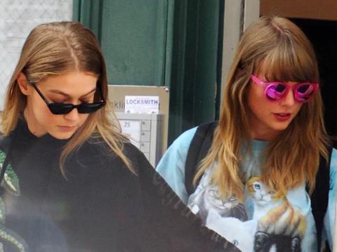 gigi hadid taylor swift travis kelce support relationship