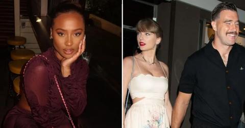 Photo of Kayla Nicole, Taylor Swift and Travis Kelce