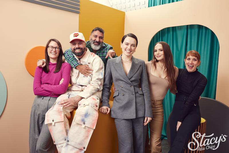 park city utah january  l r rachel lambert dave merheje parvesh cheena daisy ridley lauren beveridge and bree elrod of sometimes i think about dying pose for a portrait at the getty images portrait studio at stacys roots