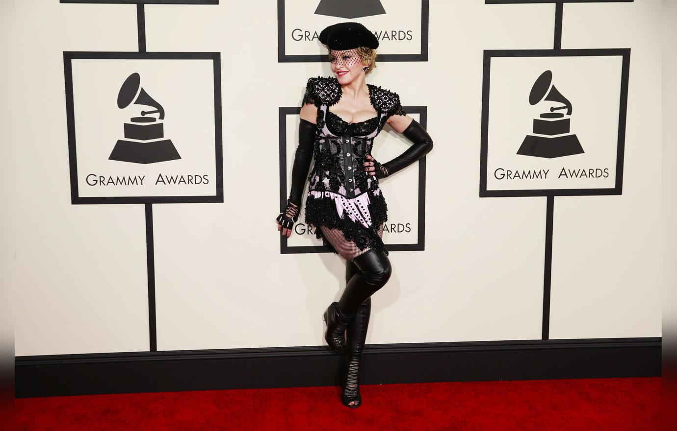 LOS ANGELES, CA &#8211; February 8, 2015    Madonna during the arrivals at the 57th Annual GRAMMY¬AE Award