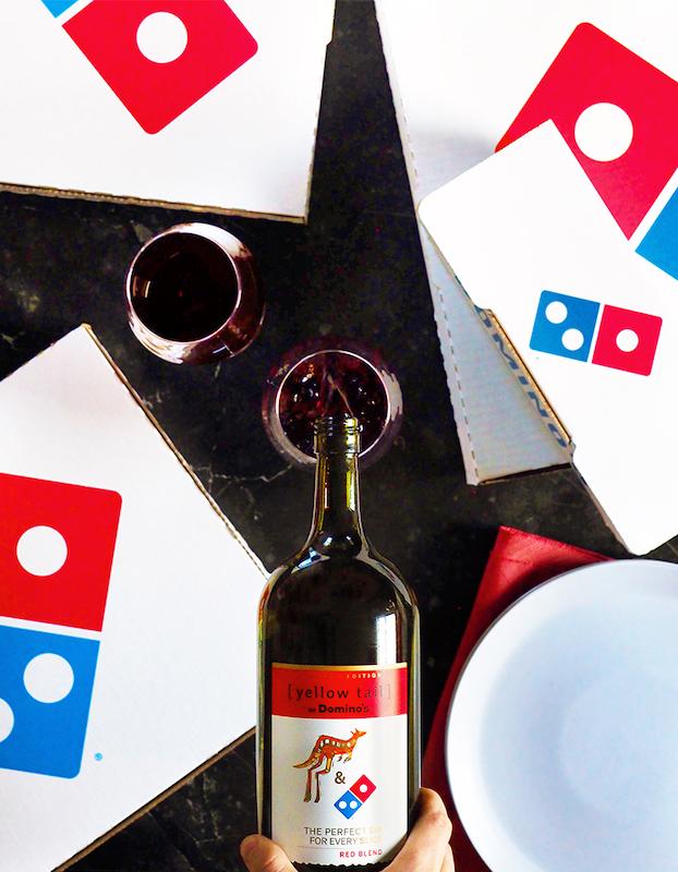 yellow tail dominos red blend lifestyle shot