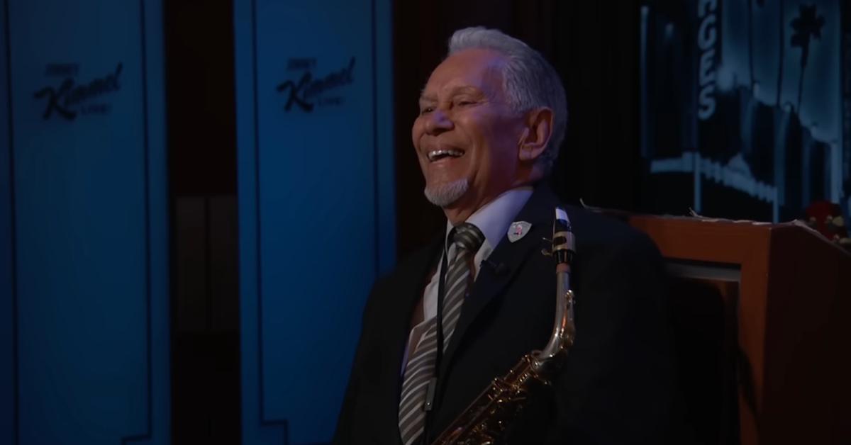 Image of Cleto Escobedo III's father also is in the 'Jimmy Kimmel Live!' band and was present during the November 11 episode.