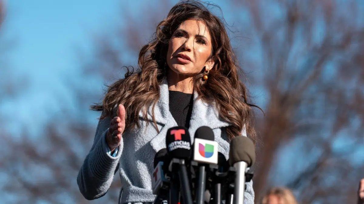 Photo of Corey Lewandowski and Kristi Noem have denied rumors of an affair.