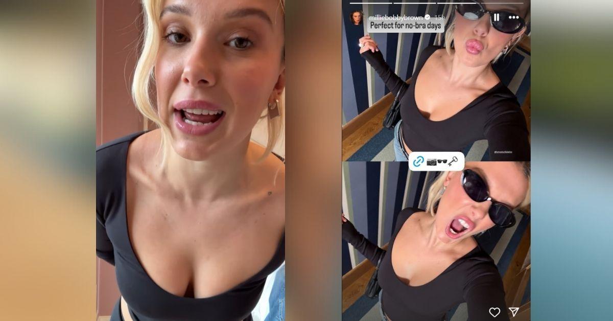 image of The 'Stranger Things' star admitted she hates wearing bras.