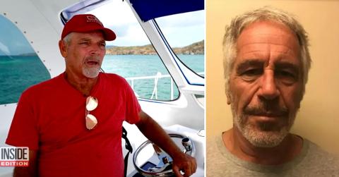 Split photo of Guy Dohm and Jeffrey Epstein.