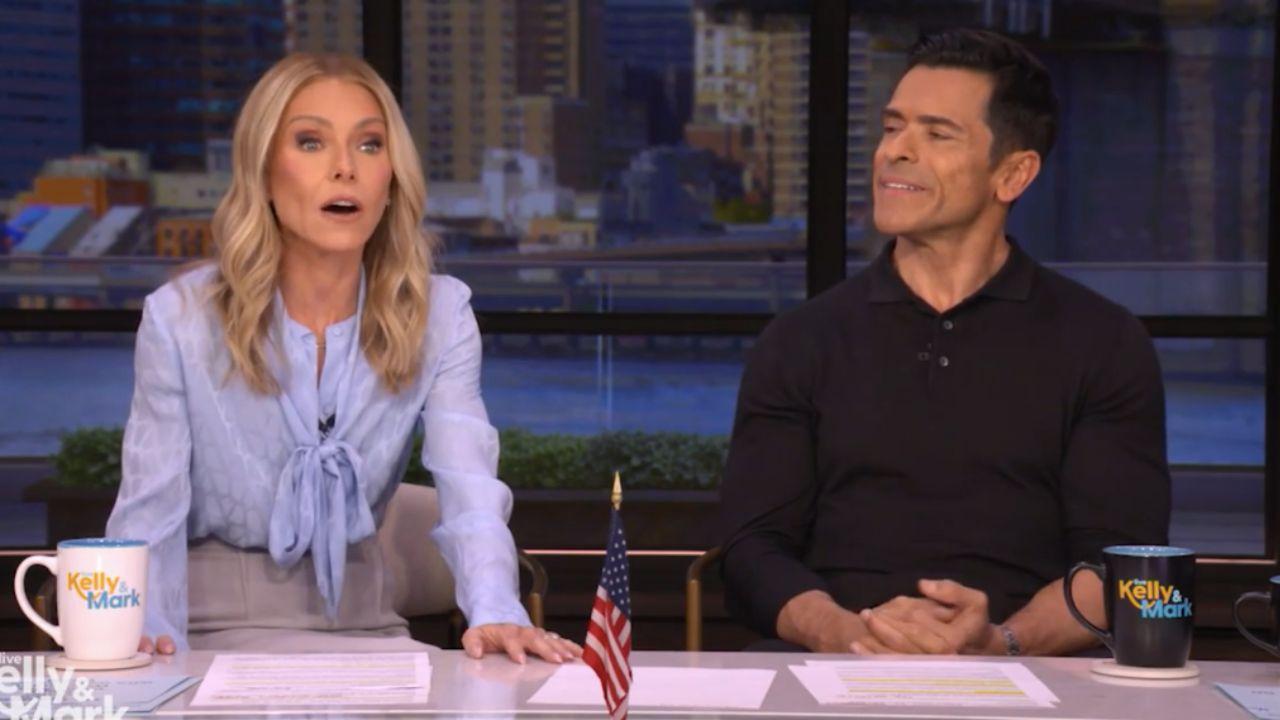 Image of Mark Consuelos was 'thankful' he didn't join them at the American Girl Cafe. 