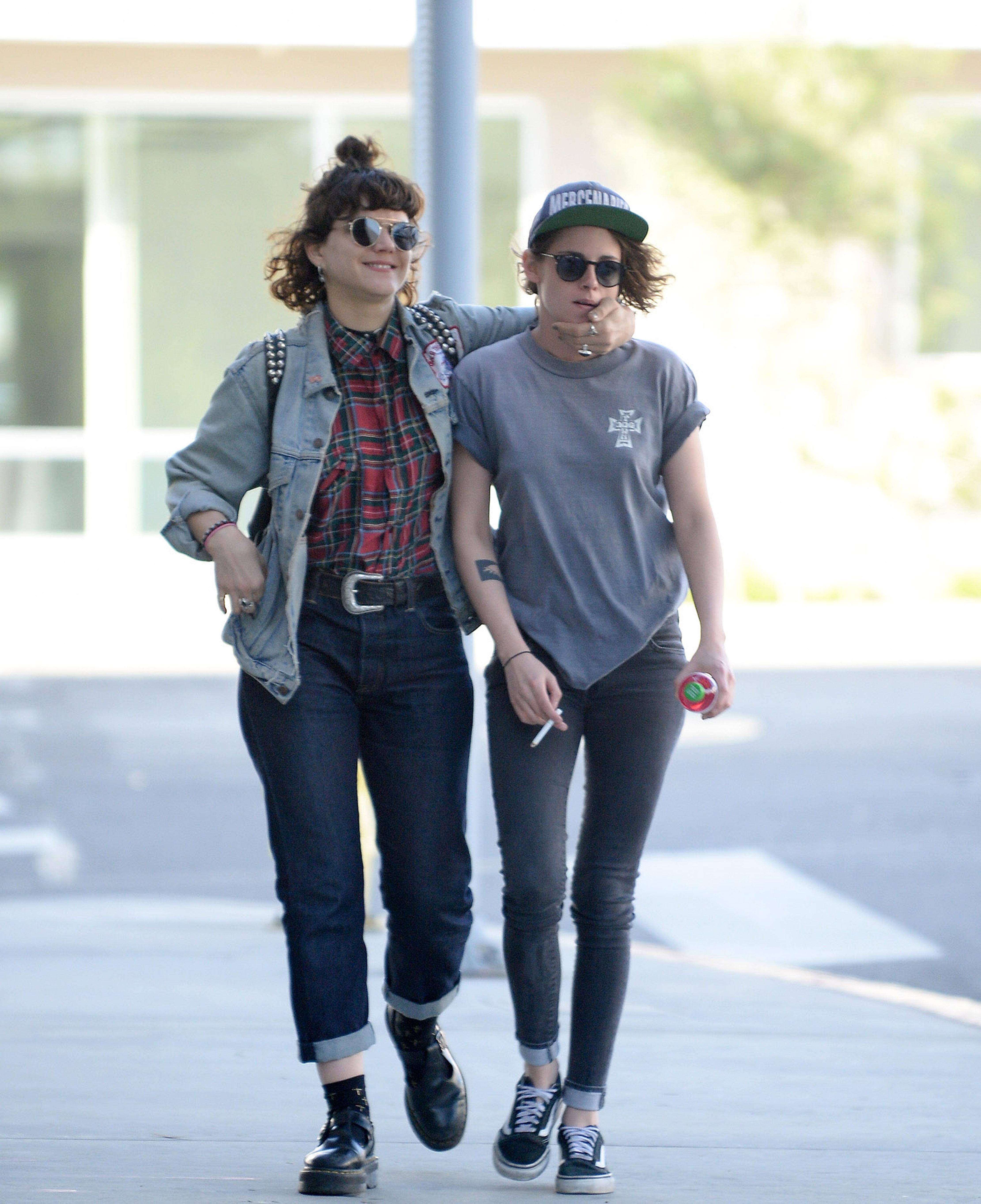 EXCLUSIVE: *PREMIUM EXCLUSIVE RATES APPLY* *NO WEB UNTIL 11.30PM PST, MARCH 3* Kristen Stewart gets close to French actress and singer Soko after lunch in LA