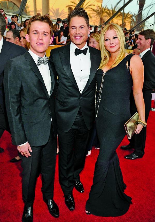 Rob Lowe, son John Lowe and wife Sheryl Berkoff