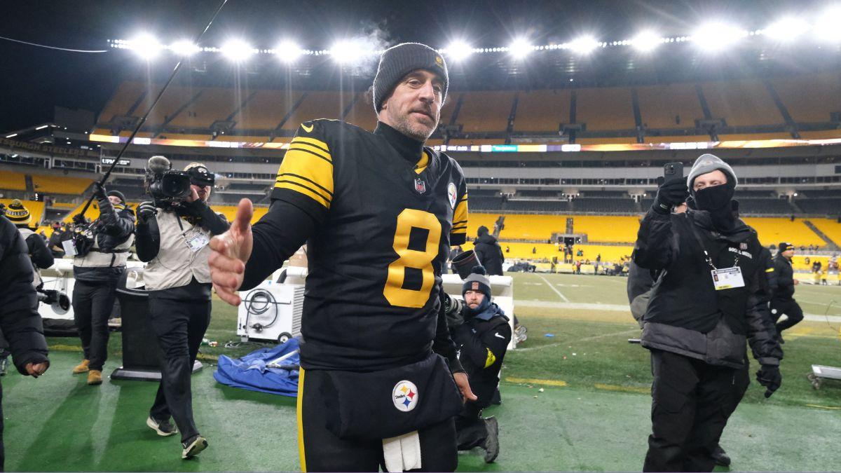 Image of Aaron Rodgers revealed he was married in June 2025.