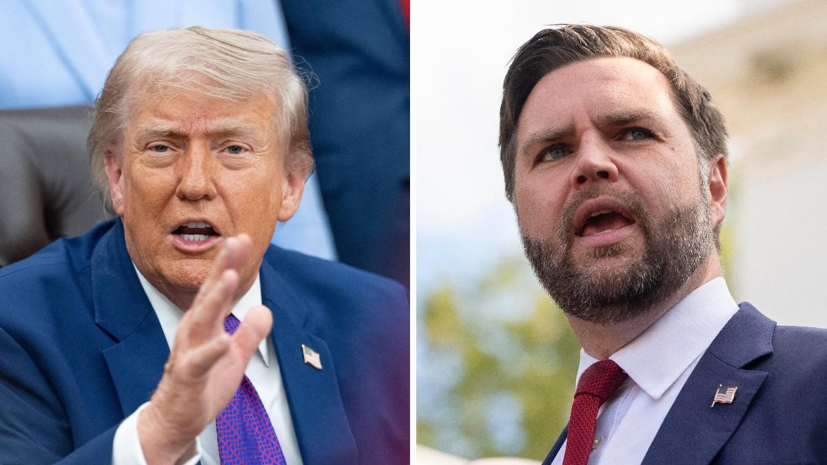split of Donald Trump, JD Vance. 