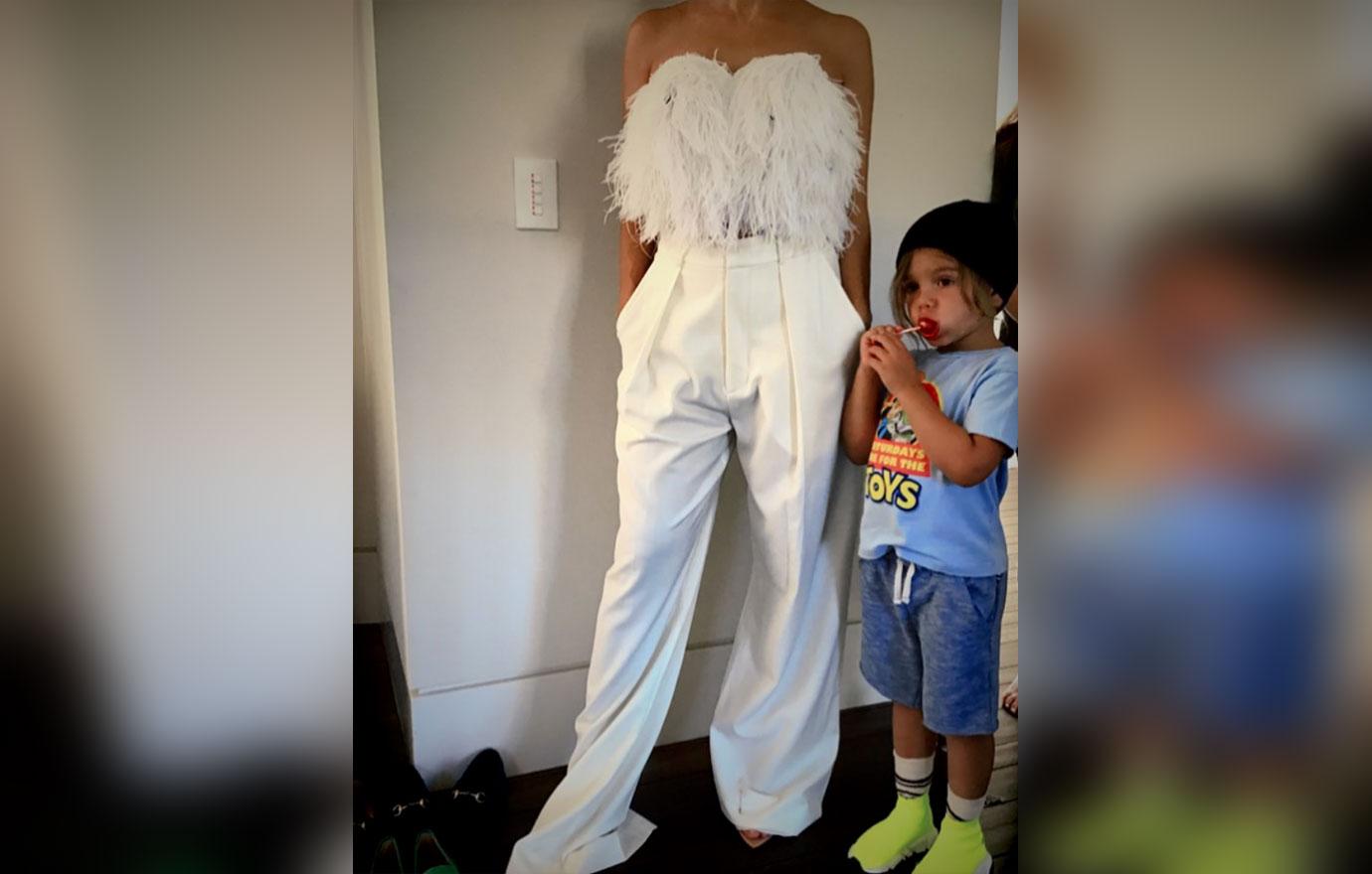 Kourtney Kardashian Lets Son Reign Pick Out Outfit