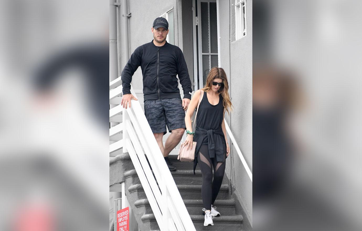 chris pratt katherine schwarzenneger gym