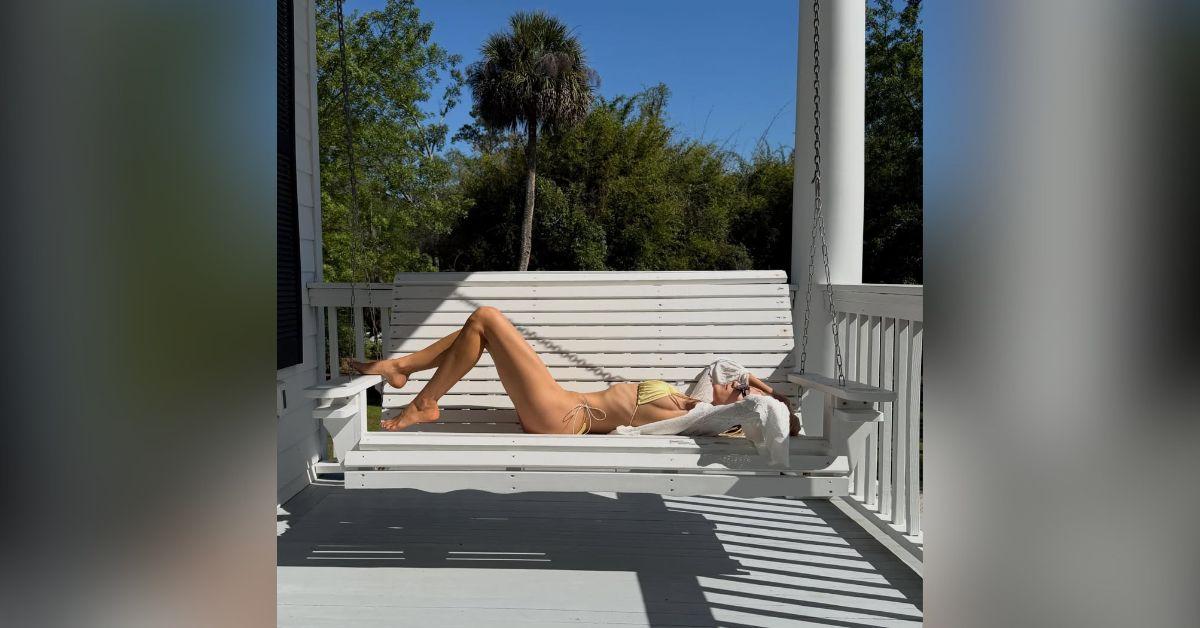 image of Michelle Randolph shared a summer getaway photo showcasing her toned figure in a bikini.