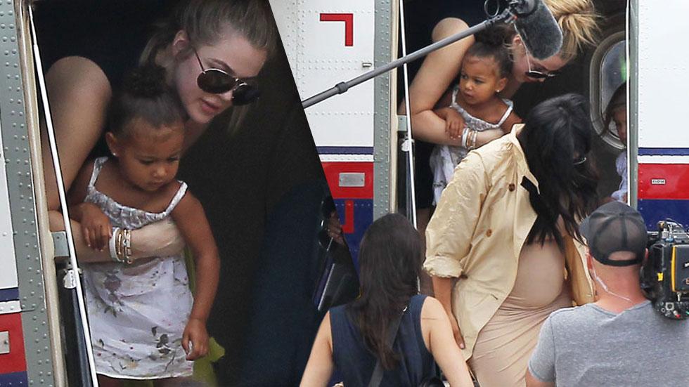 North west st barts airplane kim kardashian pregnant