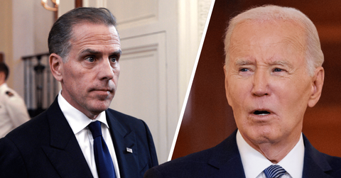 Composite photo of Hunter Biden and Joe Biden.