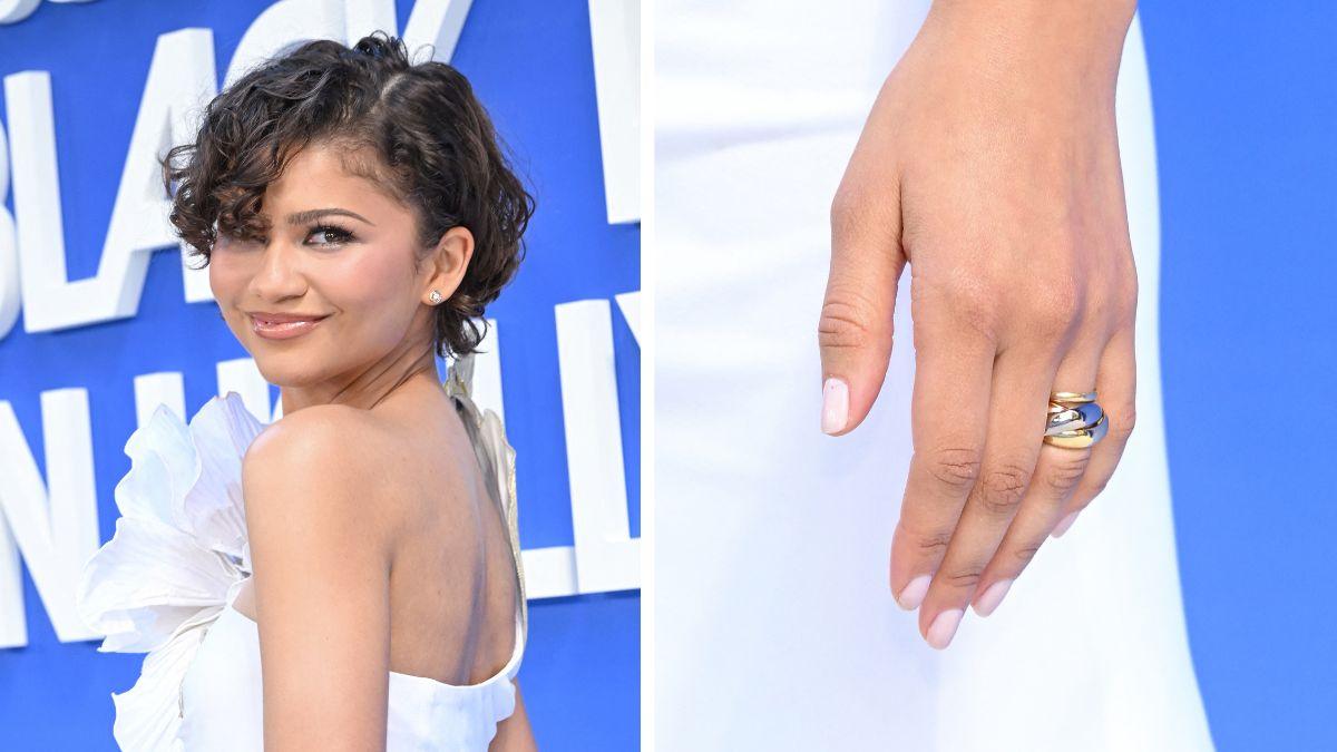 image of Zendaya sported appeared to be wearing a wedding band on her ring finger at Essence's Black Women in Hollywood Awards on March 12.