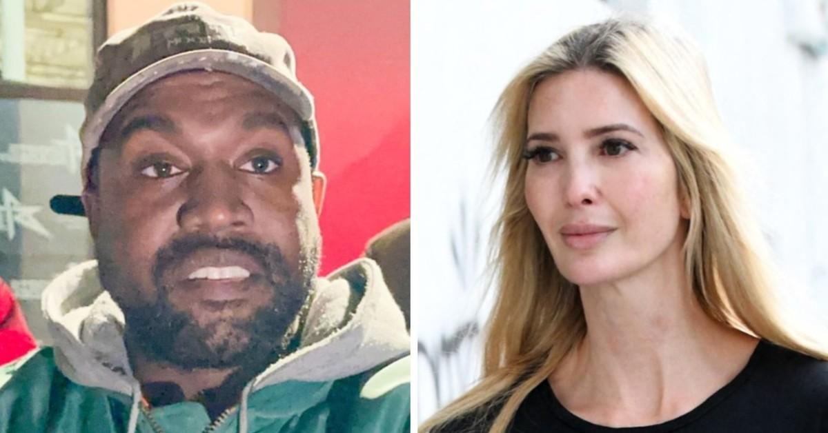 Split photos of Kanye West and Ivanka Trump