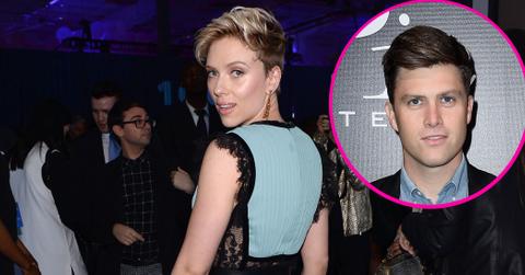 Scarlett johansson colin jost hook up feature