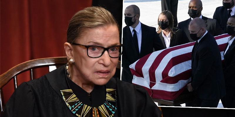 Justice Ruth Bader Ginsburg in Repose at the Supreme Court of the US