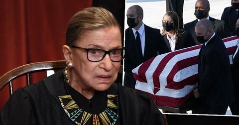 Justice Ruth Bader Ginsburg in Repose at the Supreme Court of the US