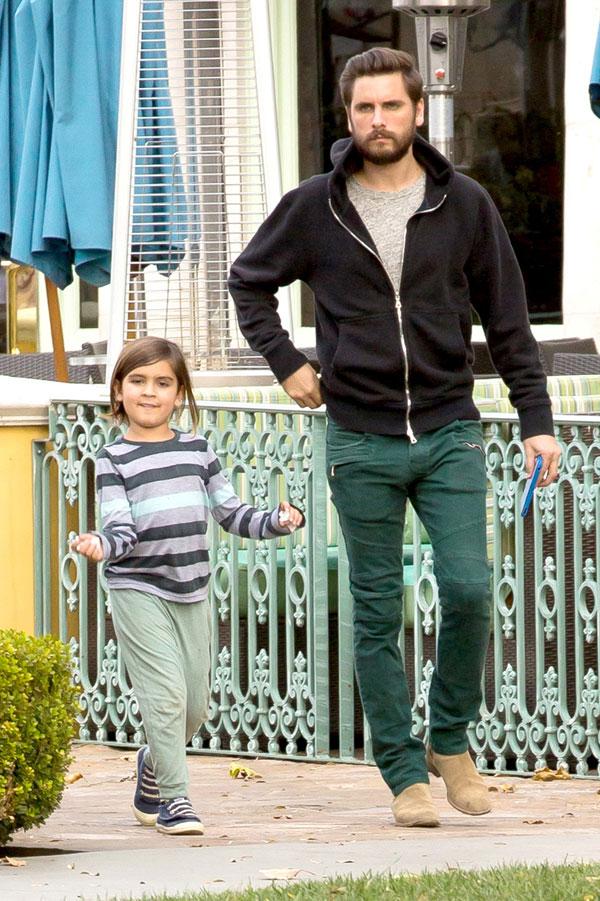 scott disick mason spend time together