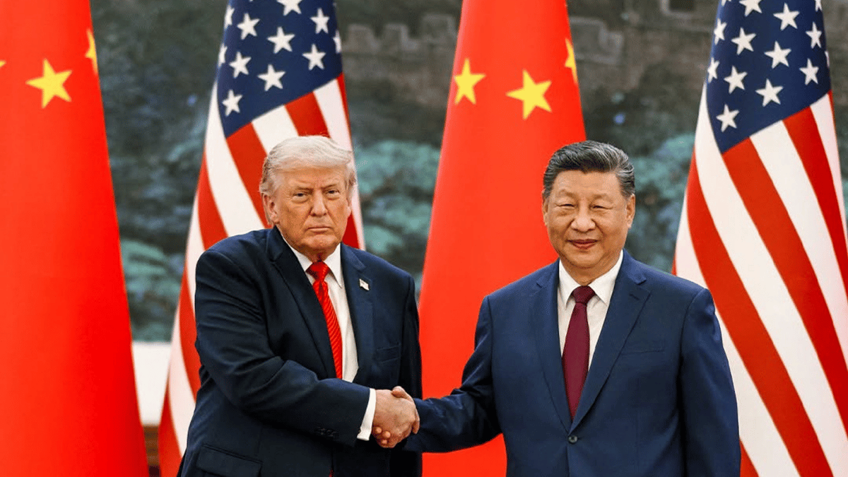 image of Donald Trump went to China for a few days. 