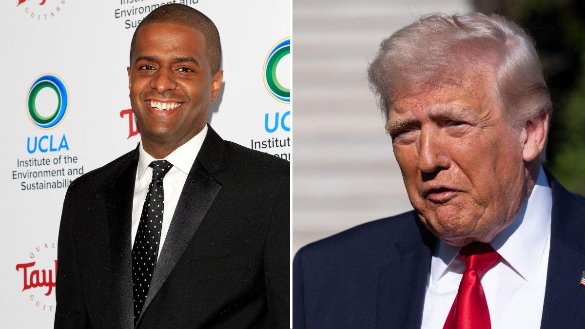 split of Bakari Sellers & Donald Trump.
