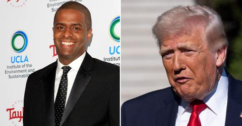 split of Bakari Sellers & Donald Trump.