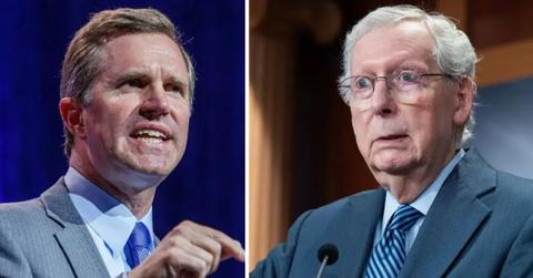 Image of Andy Beshear and Mitch McConnell
