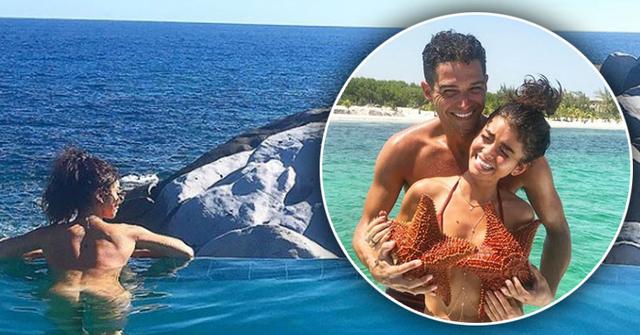 Sarah Hyland Wells Adams Vacation PP