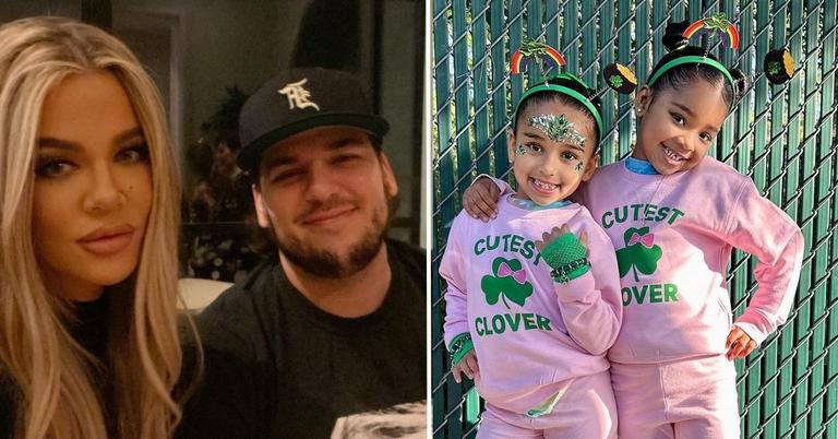 Khloe, Rob Kardashian's Daughters Celebrate St. Patrick's Day: Photos