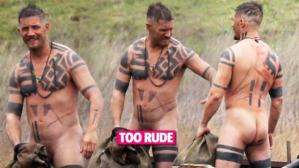 tom hardy naked rude while filming taboo