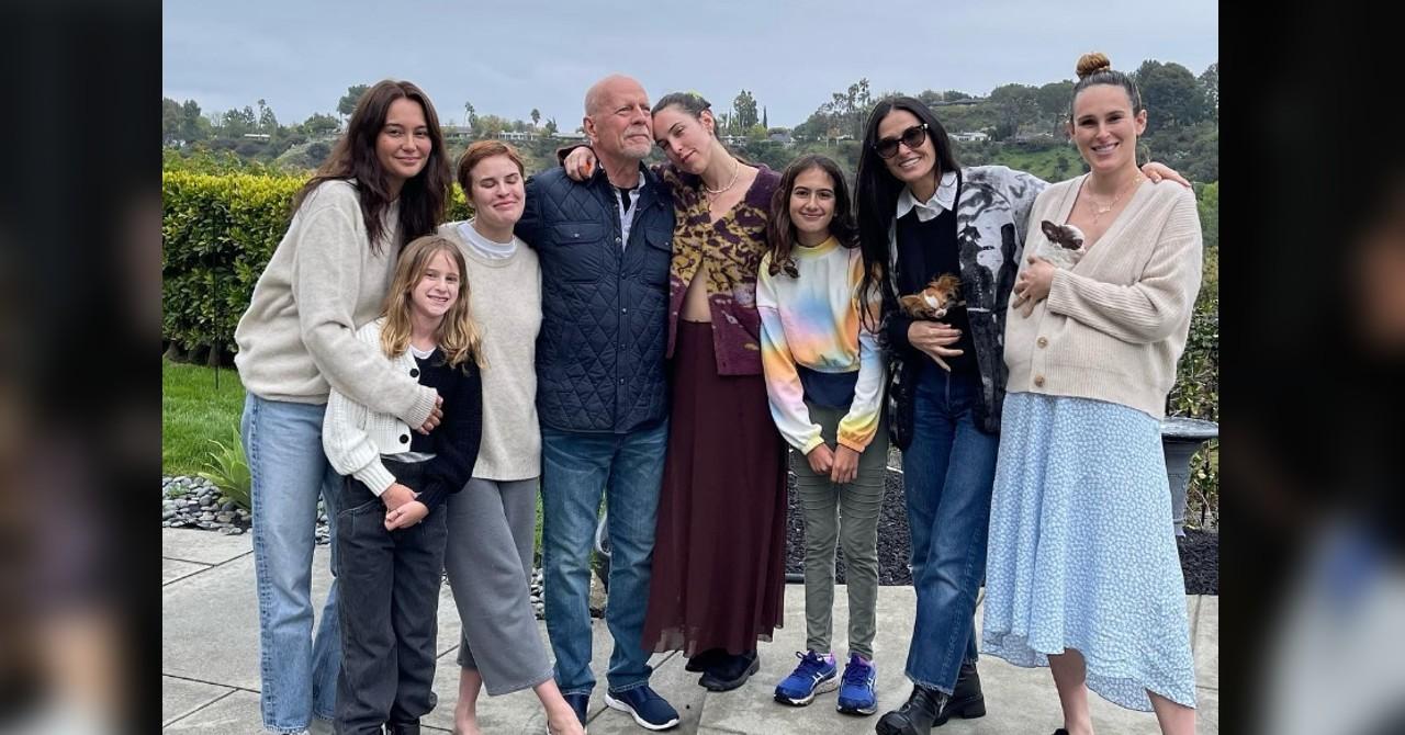 bruce willis appears downcast makes rare outing los angeles dementia battle