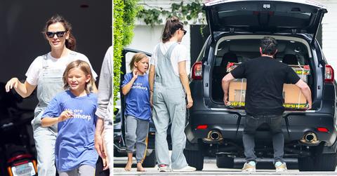 ben affleck jennifer garner samuel unpack car ok