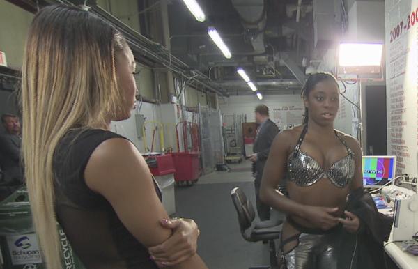 OK! First Look: Trinity Fears That Her Boobs Will Pop Out In The Ring on  This Week' Episode of Total Divas