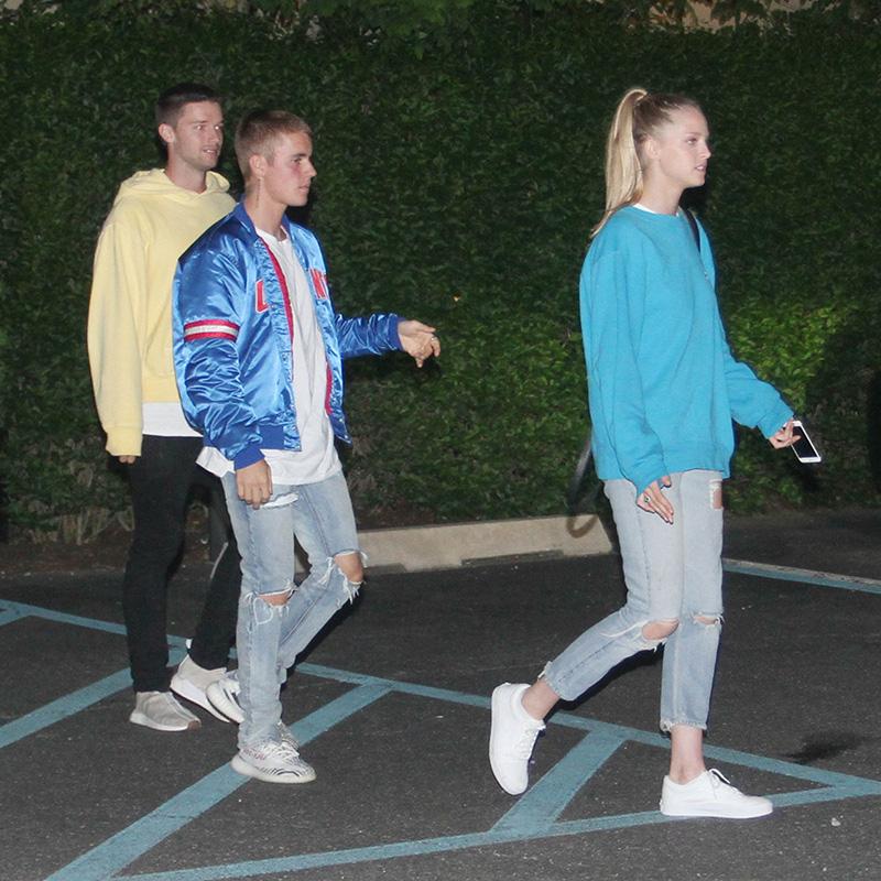 Justin Bieber out for Dinner With Patrick Schwarzenegger and Abby Champion in the Hamptons