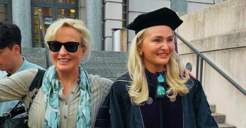 Photo of Mika Brzezinski and Emilie Hoffer.