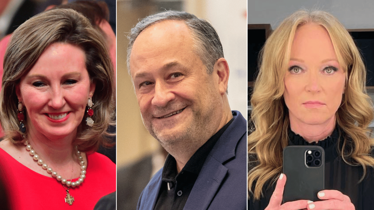 Barbara Comstock; Doug Emhoff ;Kerstin Emhoff 