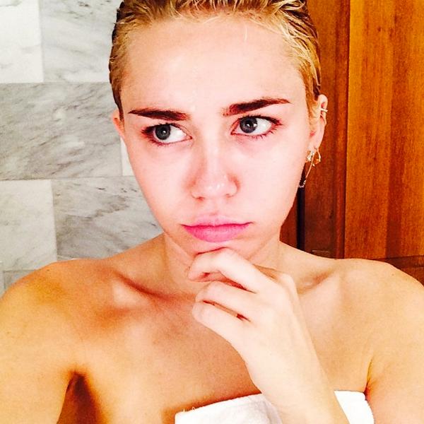 Miley cyrus in towel