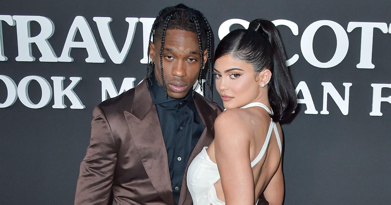 Photo of Travis Scott and Kylie Jenner. 