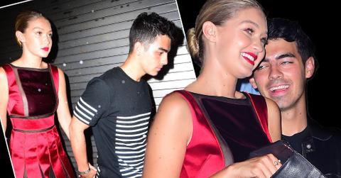 gigi hadid joe jonas dating pda fashion week party