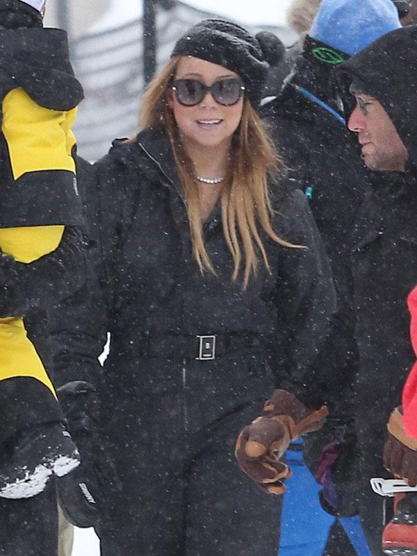 Mariah carey skiing