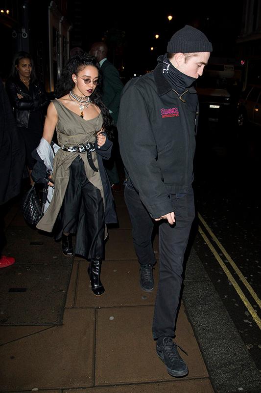 EXCLUSIVE: Robert Pattinson Romances FKA Twigs With Dinner Date At Groucho in Soho