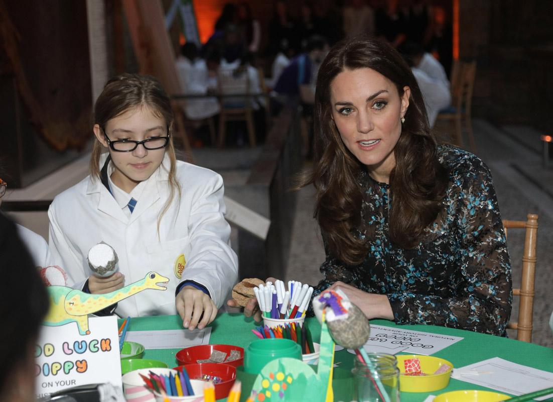 The Duchess Of Cambridge Attends A Tea Party In Honour Of &#8216;Dippy&#8217; The Dinosaur At The Natural History Museum