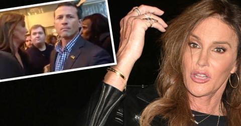 Caitlyn jenner figth protesters